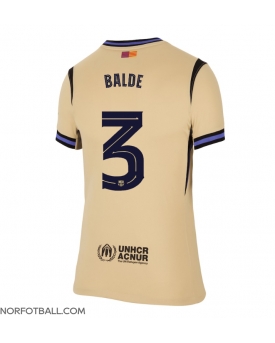 Billige Fotballdrakt Barcelona Alejandro Balde #3 Replika Bortedrakt Dame 2025-26 Kortermet
